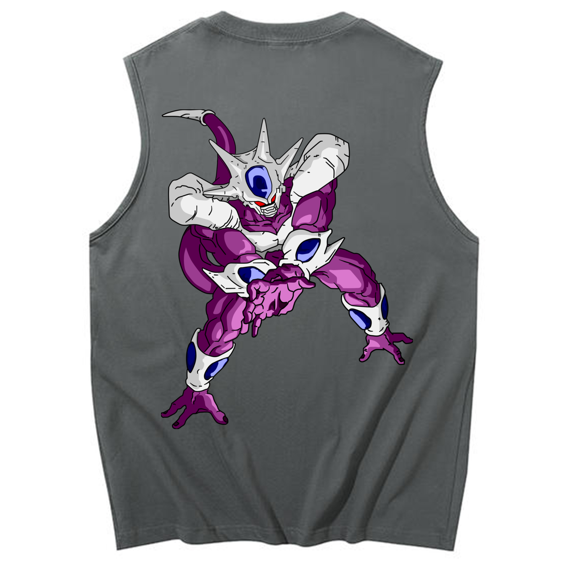 （画像用） ドラゴンボール クウラ DRAGON BALL Cooler Coora コットン100％タンクトップ（背面プリント）